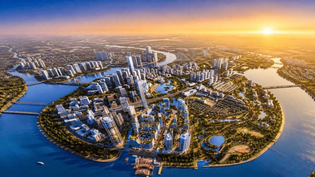Ảnh minh hoạ dự án Sun Thủ Thiêm khi Bình Minh lên